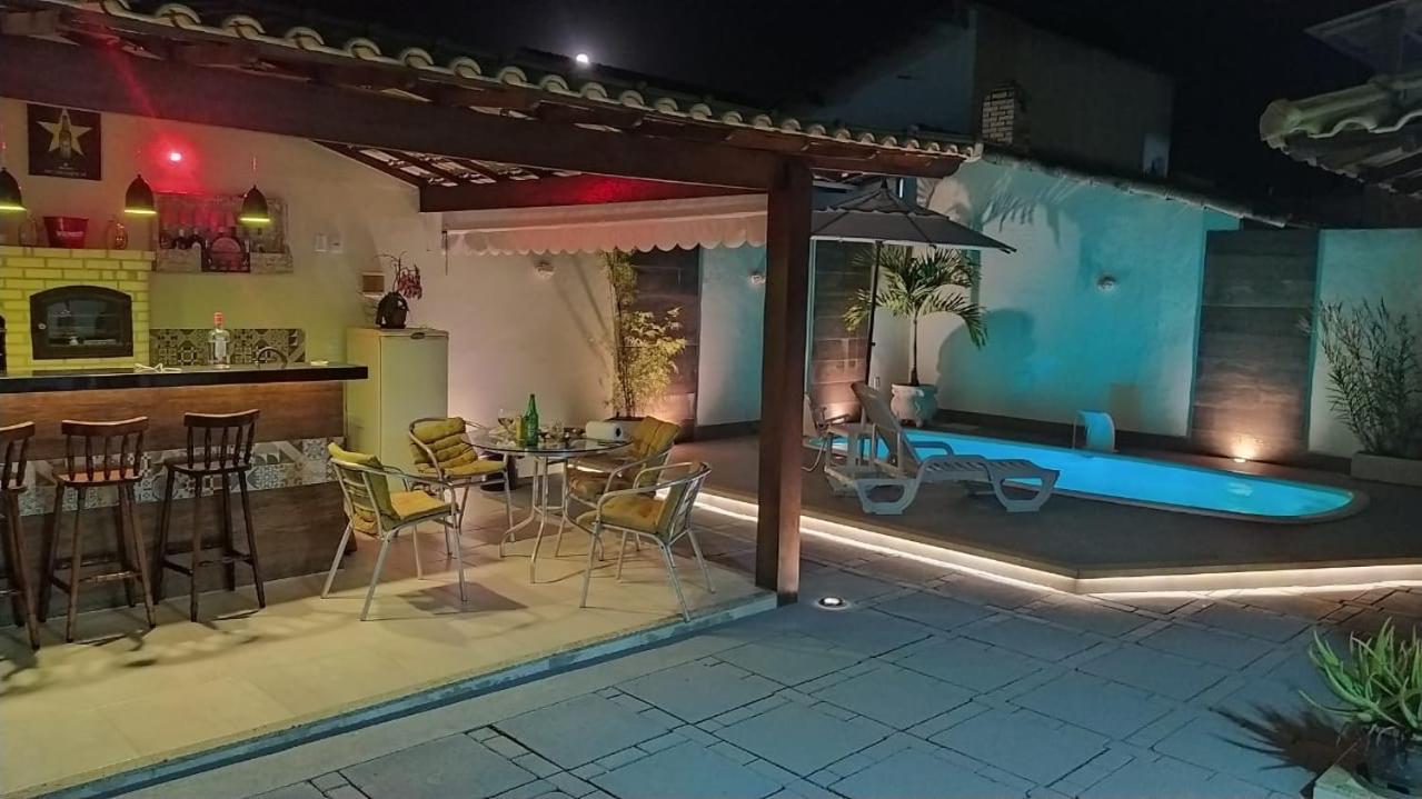 Casa Com Piscina, Churrasqueira E Ar Condicionado Em Condominio Cabo Frio Esterno foto