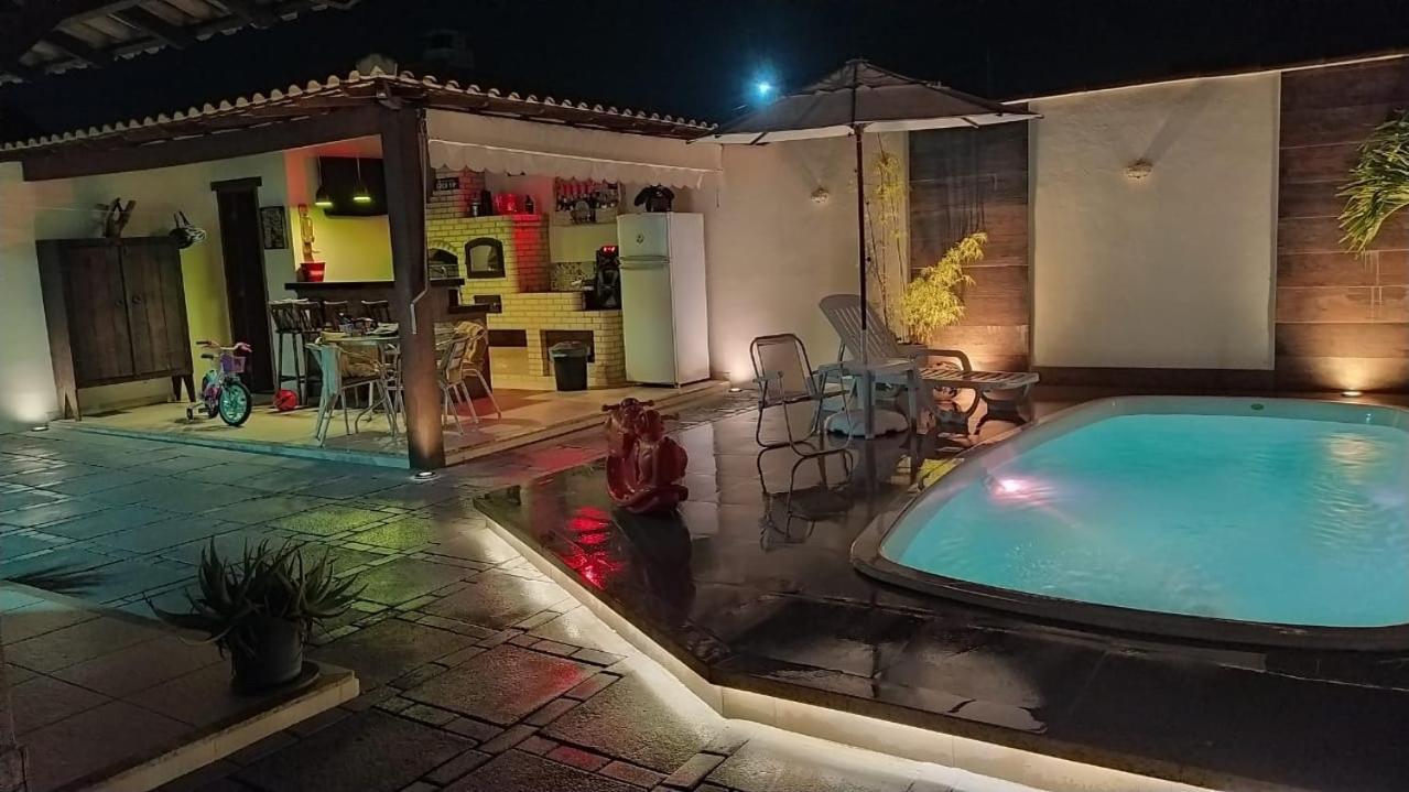 Casa Com Piscina, Churrasqueira E Ar Condicionado Em Condominio Cabo Frio Esterno foto