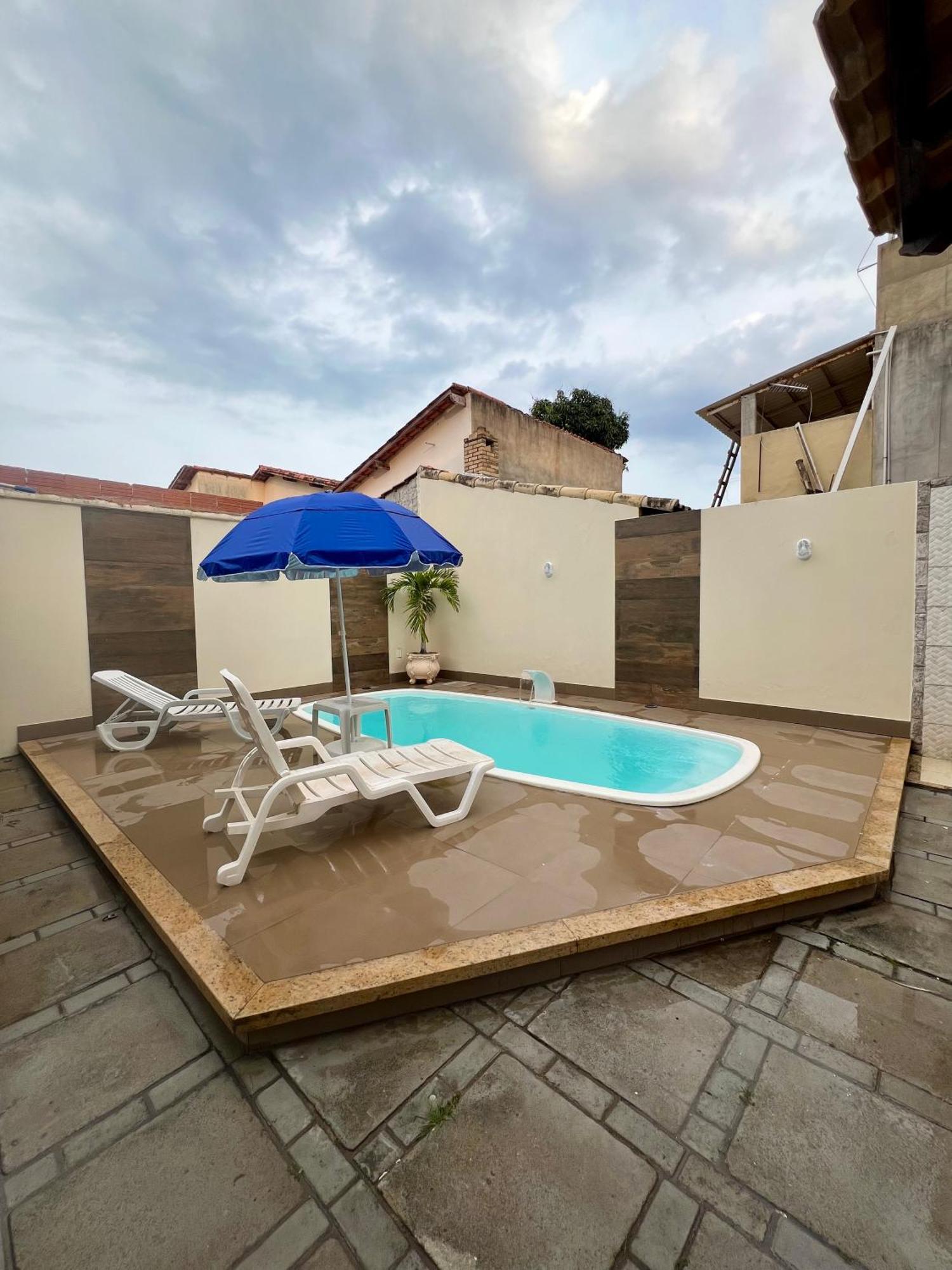 Casa Com Piscina, Churrasqueira E Ar Condicionado Em Condominio Cabo Frio Esterno foto